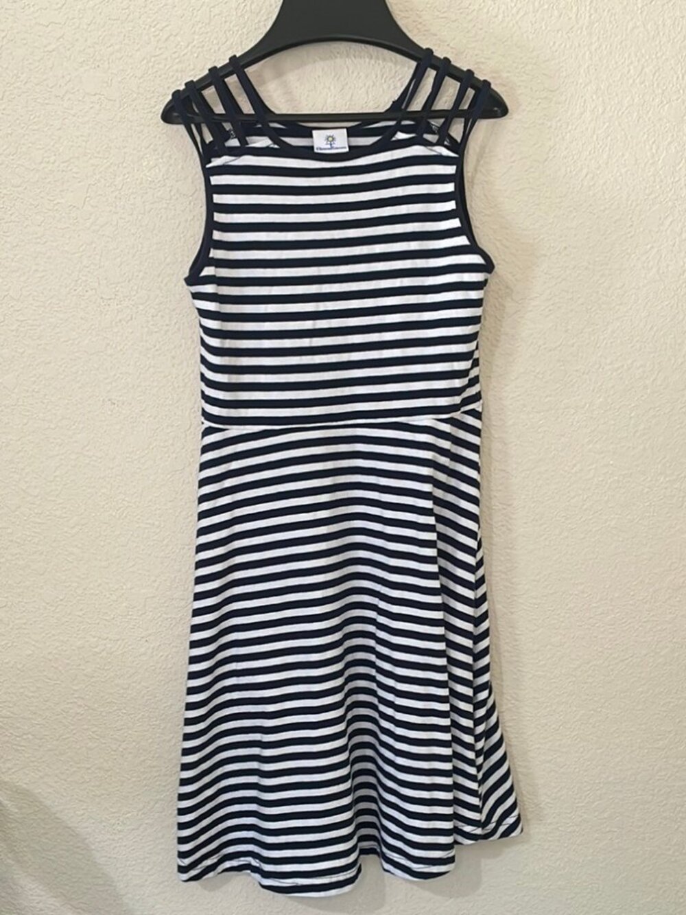 Florence Eiseman Sundress navy and white stripes Size 10